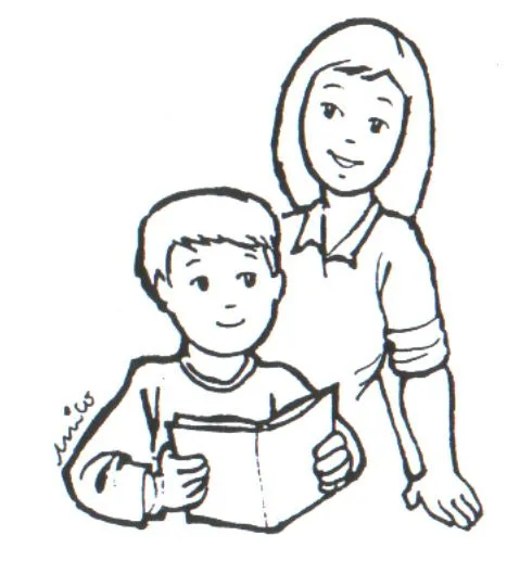 Dibujos de niños leyendo un libro - Imagui