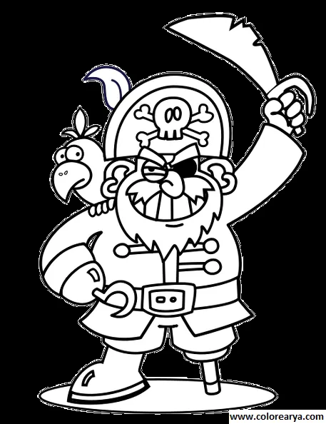Dibujos de niños piratas para colorear - Imagui