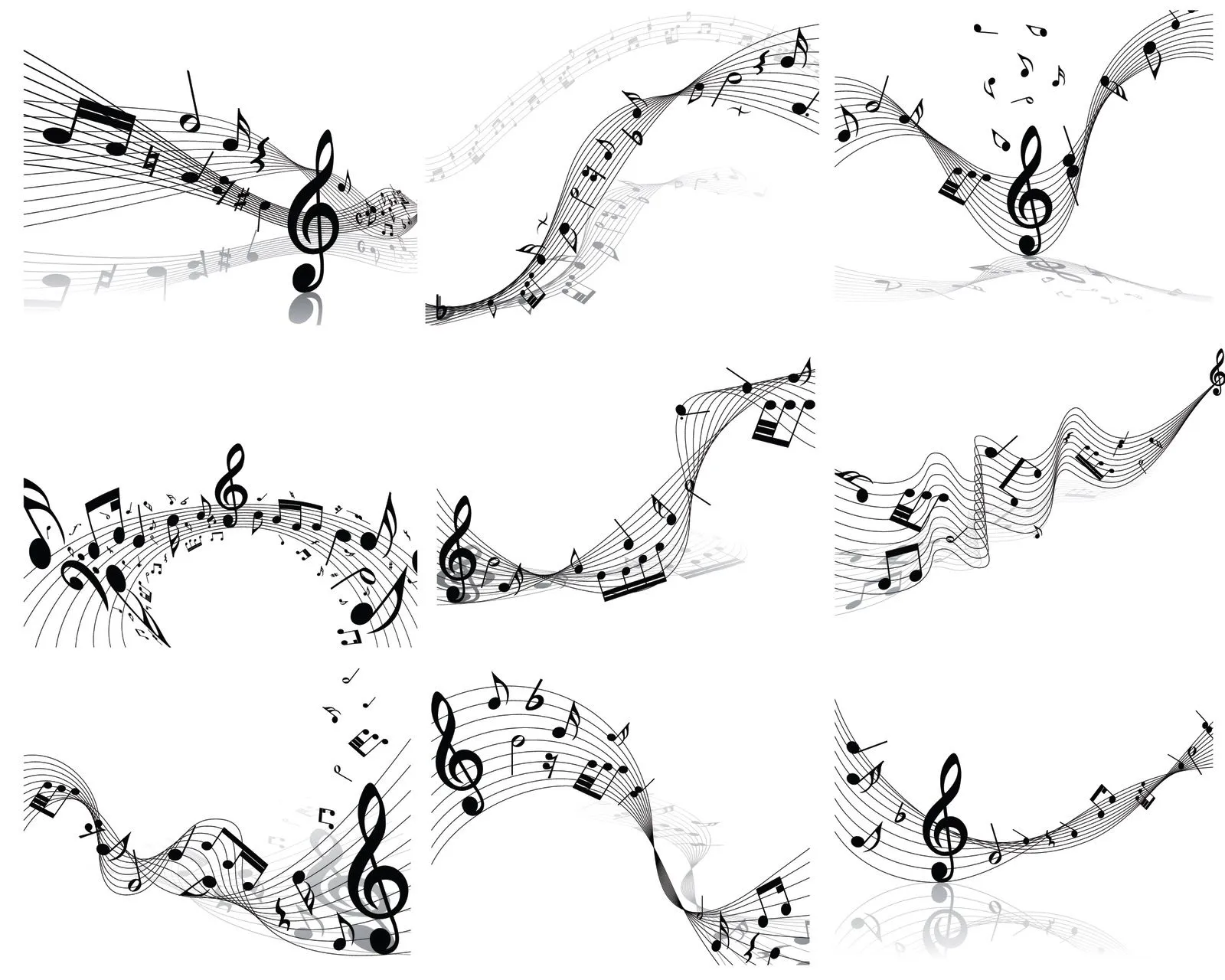 Dibujos de notas musicales para imprimir | Wallpapers - Fondos de ...