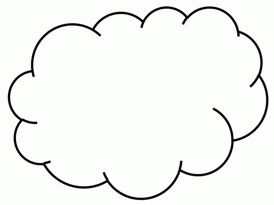 Dibujos de Nubes para colorear e imprimir– Dibujos-Colorear.Com