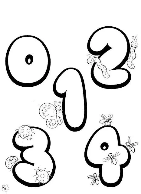 Dibujos de numeros para imprimir y colorear | Wallpapers - Fondos ...