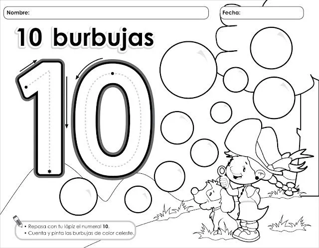 Dibujos de numeros para imprimir y colorear Blog De Fotografias ...