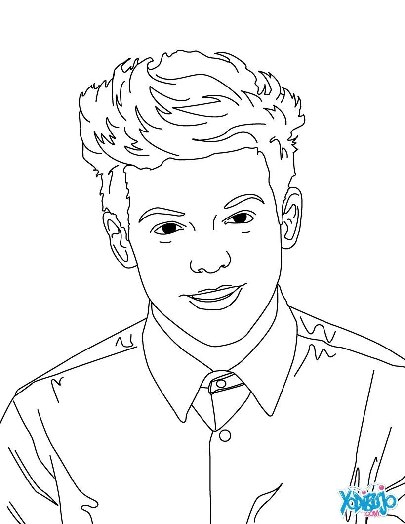 Dibujos de ONE DIRECTION para colorear - LOUIS TOMLINSON