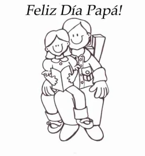 DIBUJOS DEL DIA DEL PADRE PARA COLOREAR
