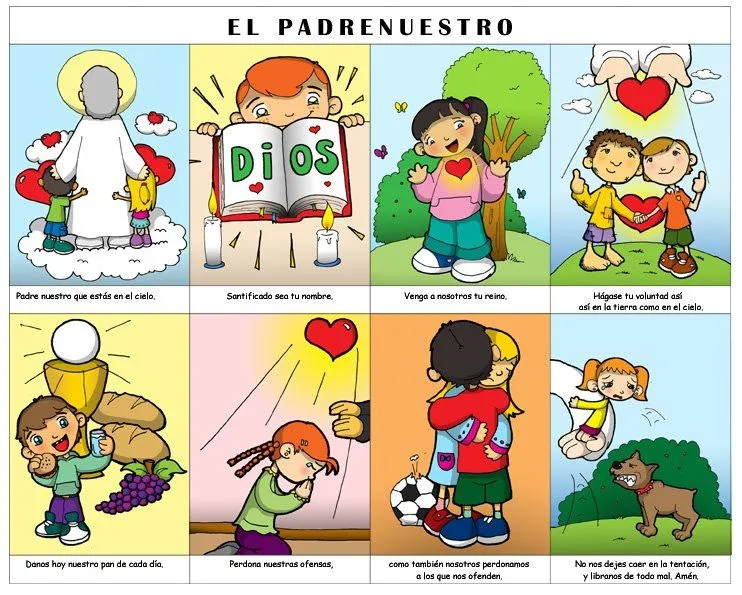 Dibujos padre nuestro para niños - Imagui