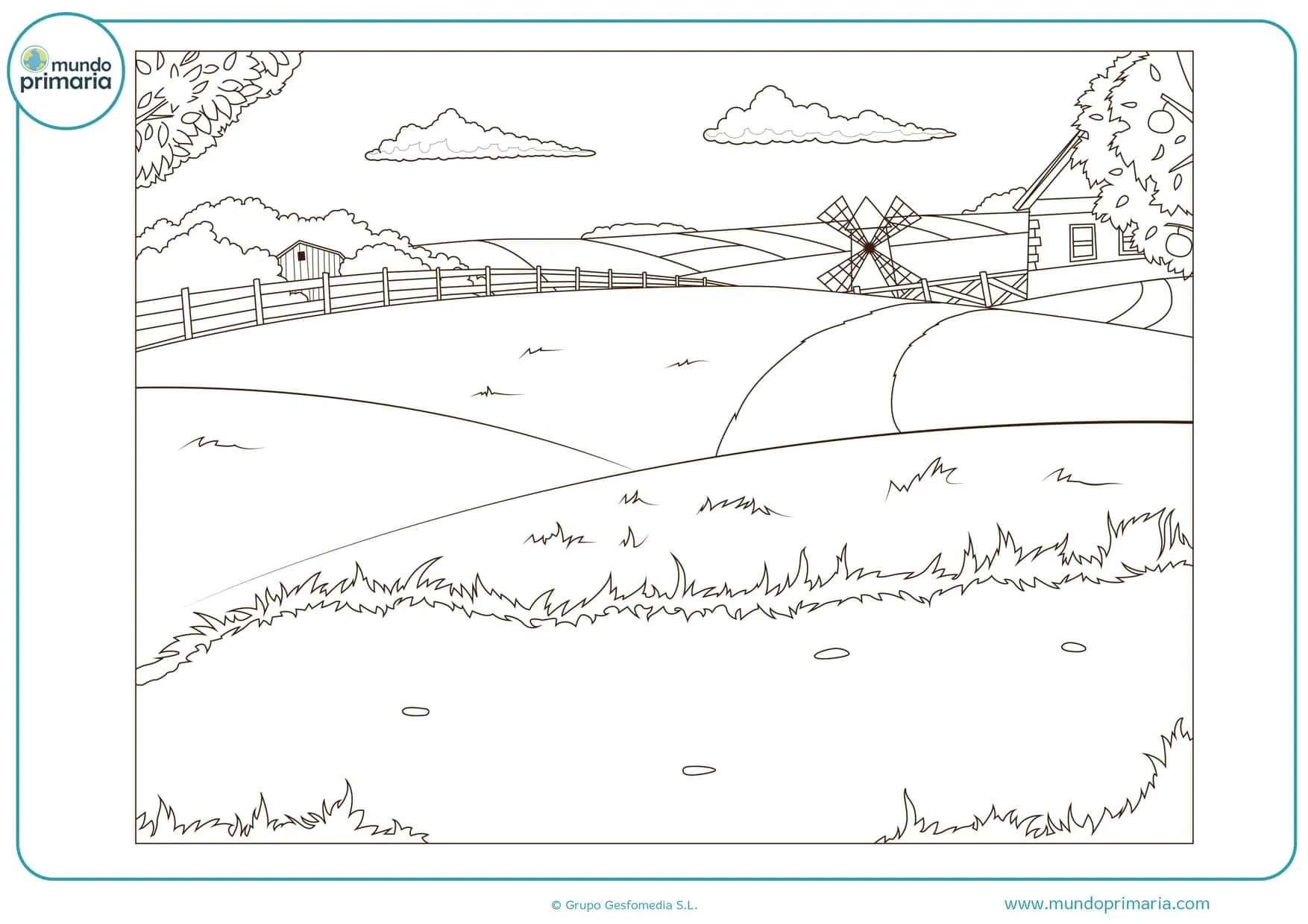 Dibujos de Paisajes para Colorear y Pintar de forma fácil