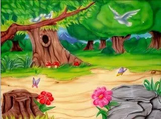 dibujos coloreados de paisajes infantiles:Imagenes y dibujos para ...