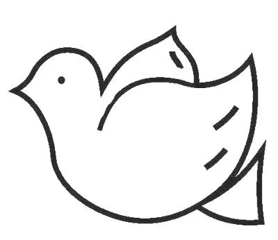 Dibujo de paloma para colorear - Imagui
