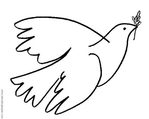 Dibujos de palomas de la paz para imprimir - Imagui
