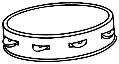 DIBUJOS DE PANDERETAS PARA COLOREAR | Dibujos para colorear