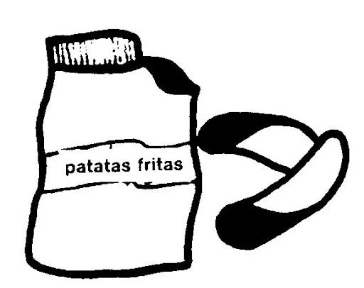 Dibujos de papas fritas para colorear - Imagui