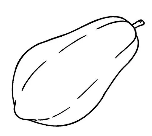 DIBUJOS DE PAPAYAS PARA COLOREAR | Dibujos para colorear