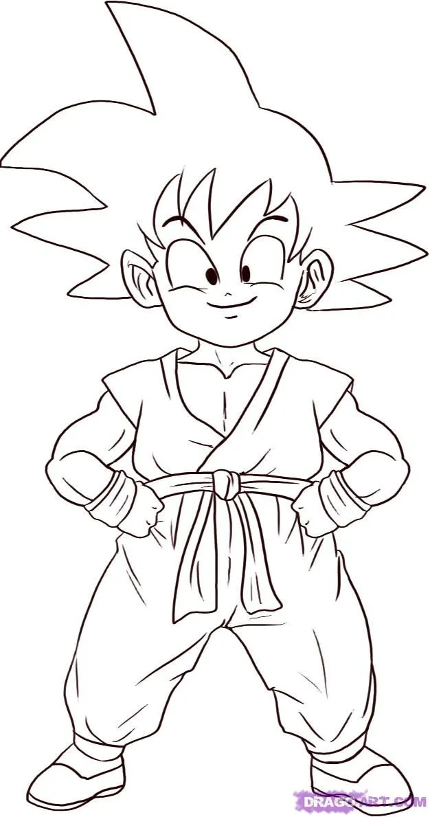 dibujos-para-colorear-de-goku (2) | Dibujos para colorear ...