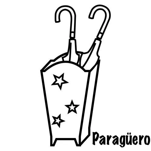 DIBUJOS DE PARAGUAS PARA COLOREAR | Dibujos para colorear