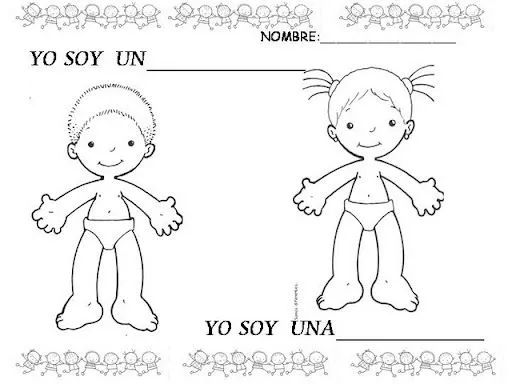 Partes del cuerpo humano en dibujos para niños - Imagui