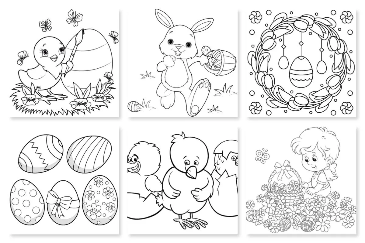 DIBUJOS DE PASCUA PARA PINTAR CON LOS NIÑOS - Sortir amb nens