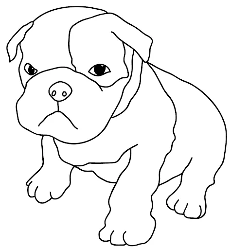 Dibujos de perros boxer para colorear - Imagui