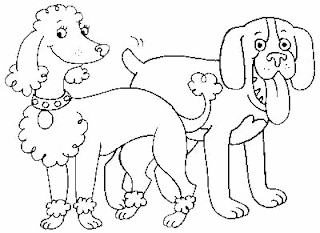 Dibujos de perros para colorear ~ Portal de Manualidades