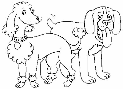 Dibujos de perros para colorear ~ Portal de Manualidades