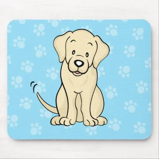 Perro lindo Labrador Mousepad del dibujo animado Alfombrillas De ...