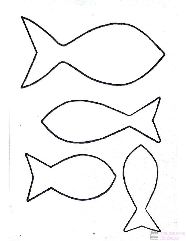 ᐈ Dibujos de Pescado【TOP 30】Un delicioso boceto – Dibujos para Colorear