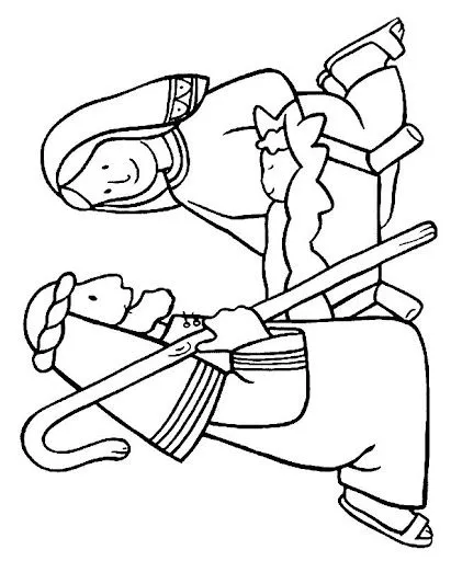 DIBUJOS DEL PESEBRE PARA COLOREAR