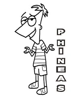 Dibujos de Phineas y Ferb para colorear 3 | Dibujos Para Colorear