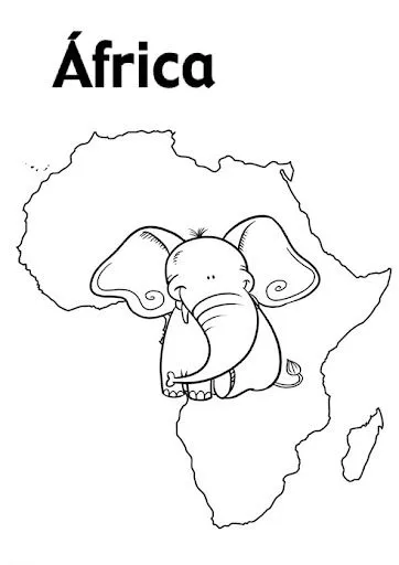 DIBUJOS DE AFRICA PARA COLOREAR | Dibujos para colorear