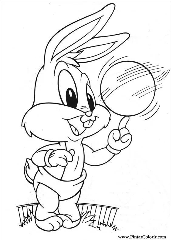 Dibujos para pintar y Color Baby Looney Tunes - Diseño de ...