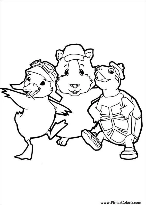 Dibujos para pintar y Color Wonder Pets - Diseño de impresión 034