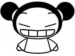 Dibujos para pintar y colorear de Pucca: Dibujo de Pucca para Colorear