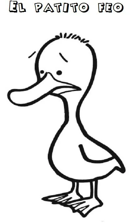 Dibujos para pintar patito feo - Imagui