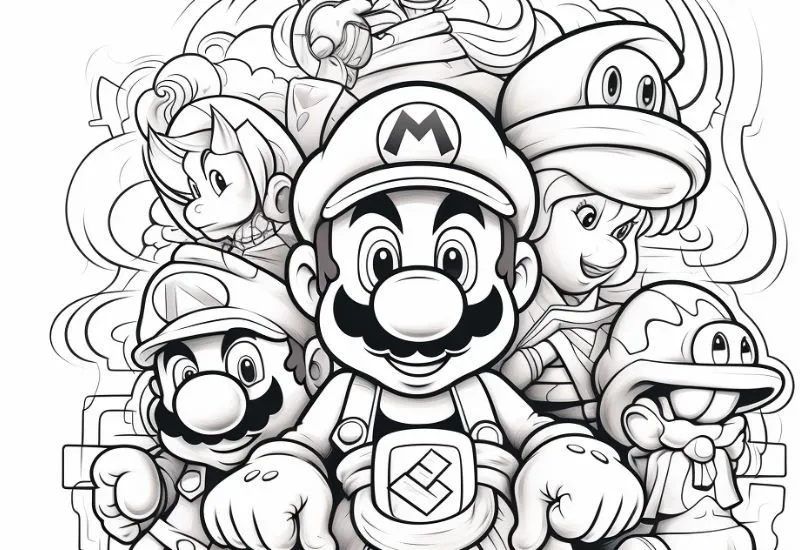 Dibujos para pintar Super Mario Bros