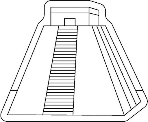 Dibujos piramides mayas para colorear - Imagui