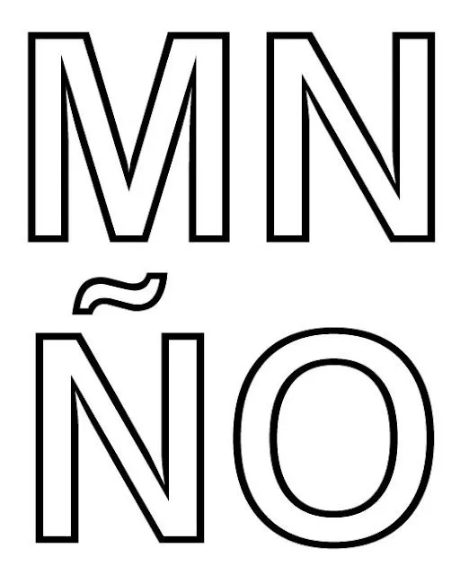 Dibujos y Plantillas para imprimir: Abecedario letras para imprimir 01