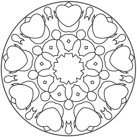 Mandalas San Valentín - Imagui