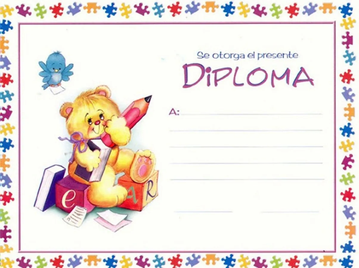 Dibujos y Plantillas para imprimir: Diplomas para imprimir