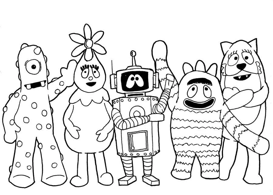 Dibujos y Plantillas para imprimir: YO GABBA GABBA