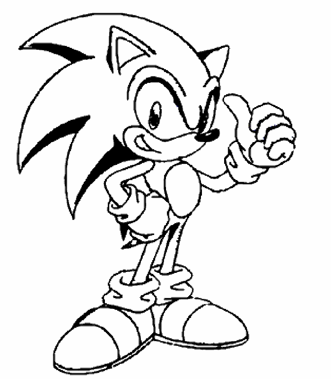 Dibujos y Plantillas para imprimir: Sonic