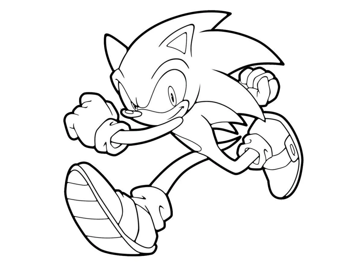 Dibujos y Plantillas para imprimir: Sonic