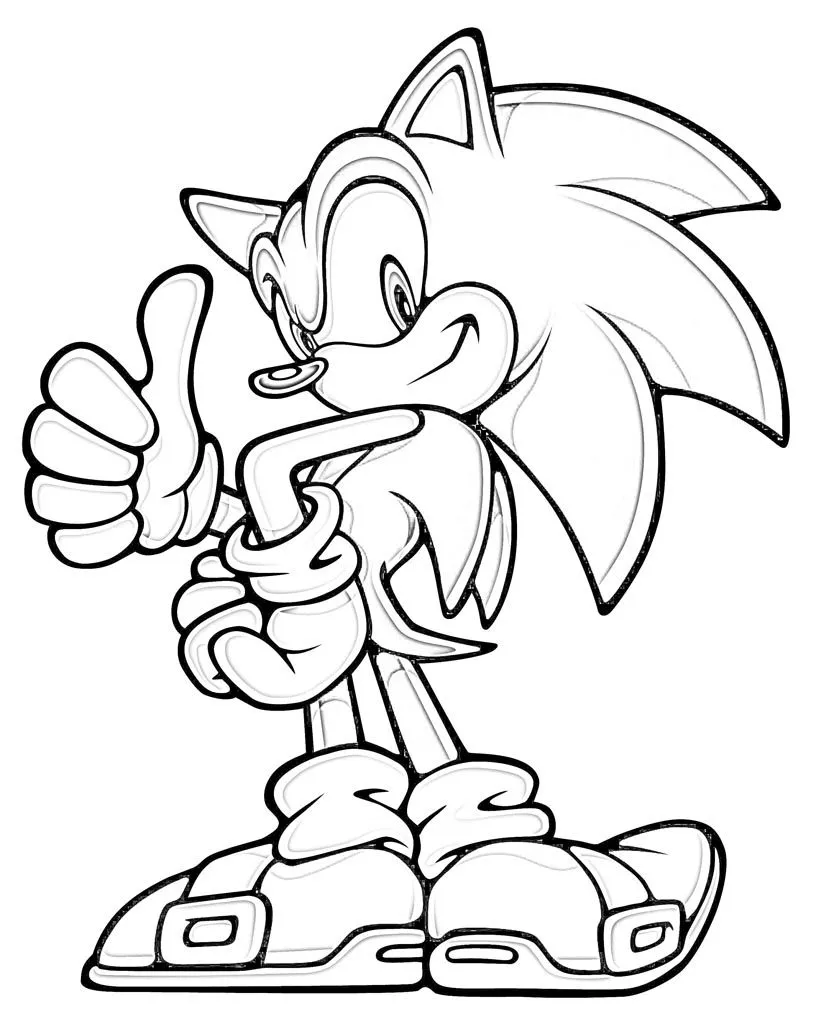 Dibujos y Plantillas para imprimir: Sonic