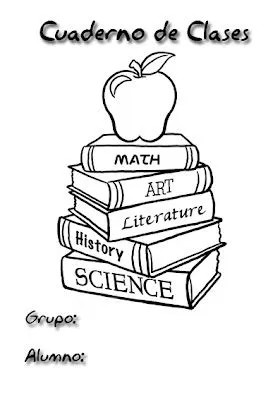 Dibujos para colorear portadas de cuadernos - Imagui