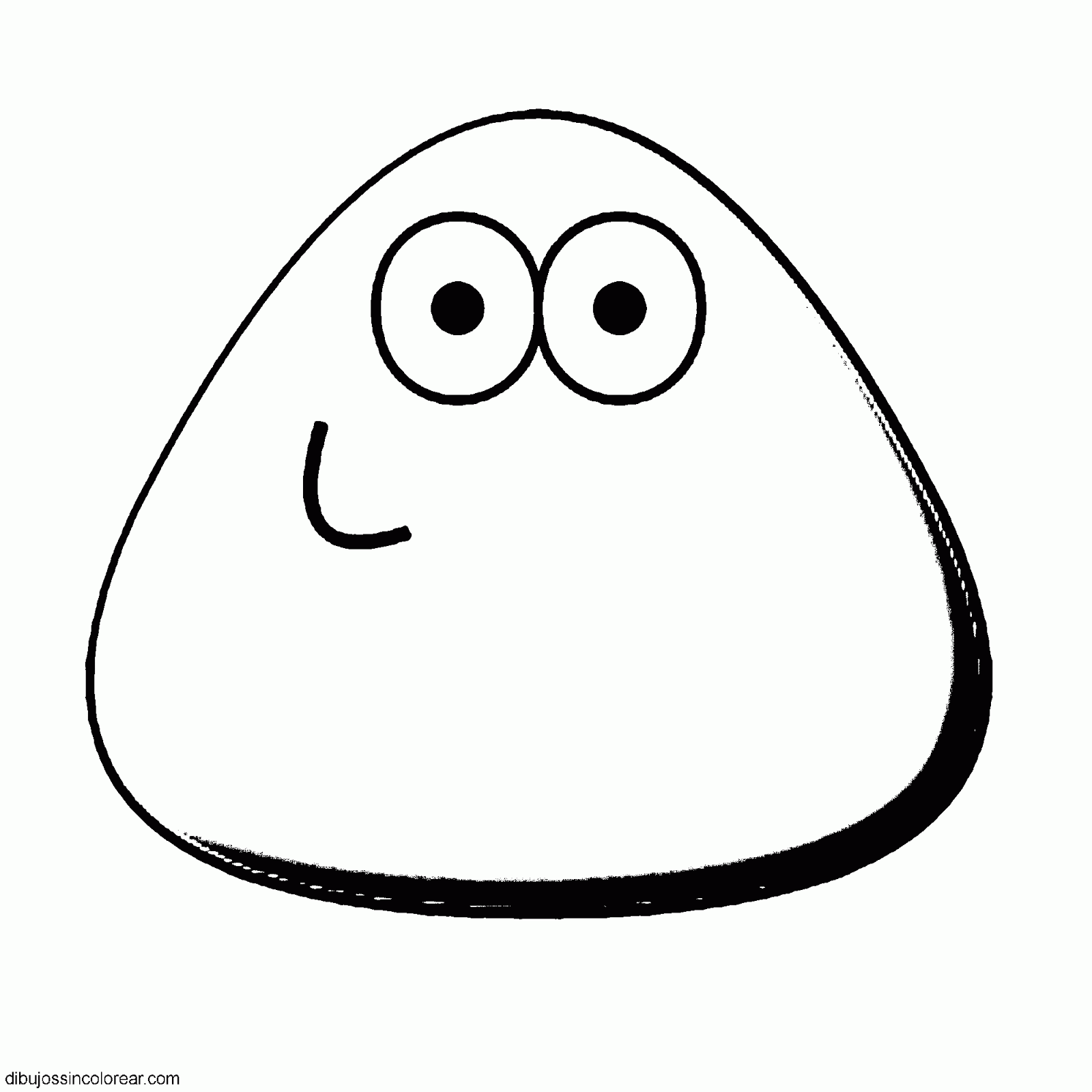 Dibujos de pou para colorear - Imagui