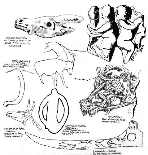 dibujos prehistoria - a photo on Flickriver