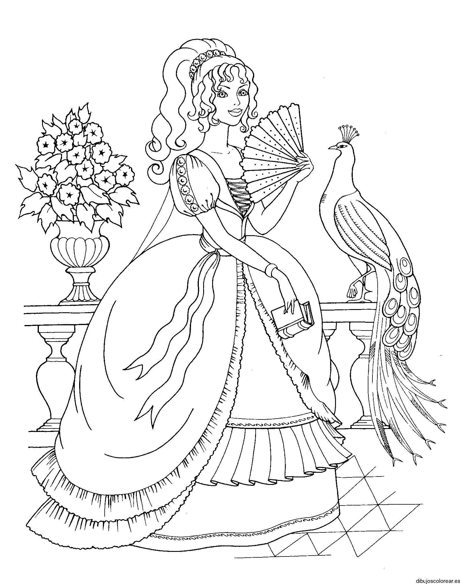 Dibujos de Princesas | Dibujos para Colorear