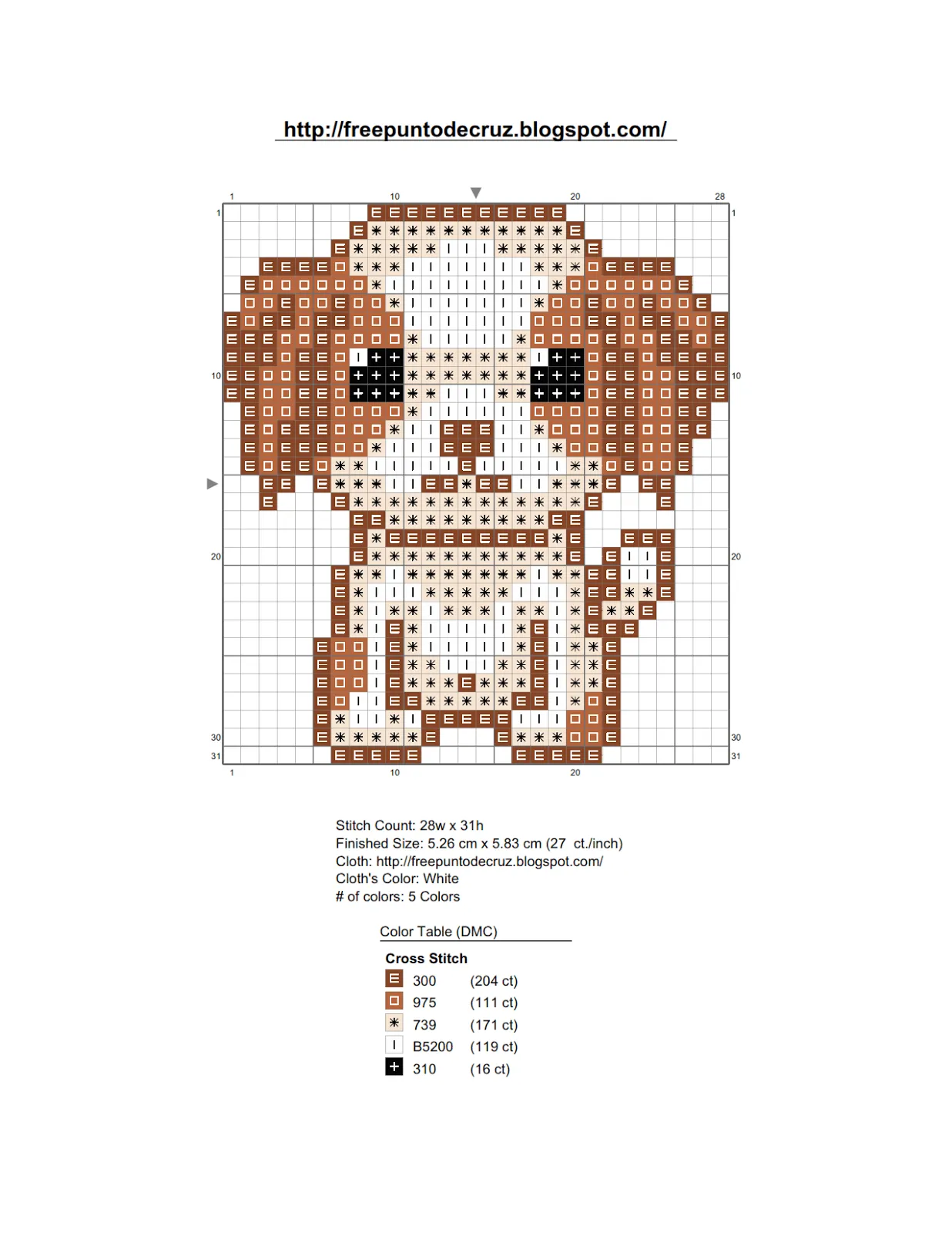 Dibujos Punto de Cruz Gratis: Dog cross stitch pattern -Perro en ...