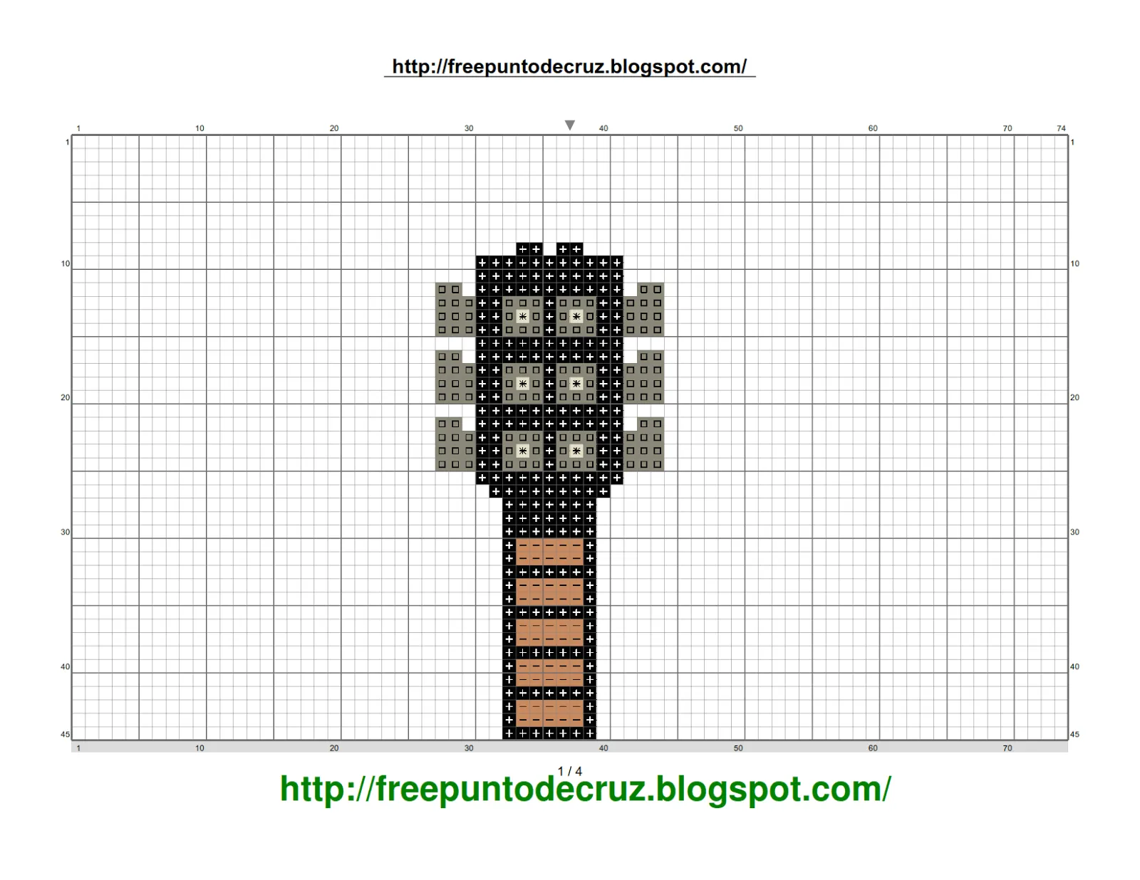 Dibujos Punto de Cruz Gratis: Guitar Cross Stitch Pattern ...