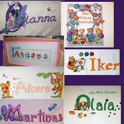 Dibujos infantiles punto cruz - Imagui