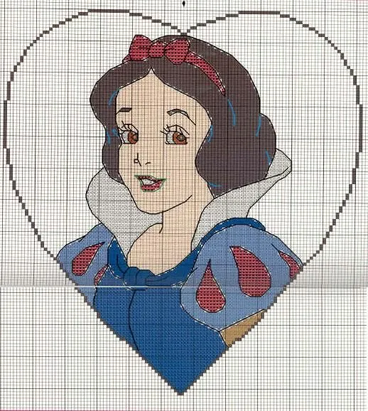 Punto de cruz de princesas Disney - Imagui