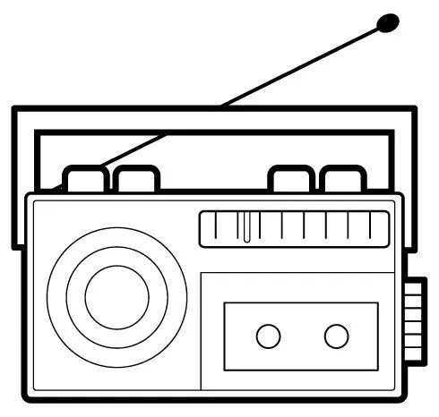 Dibujos de radios para colorear